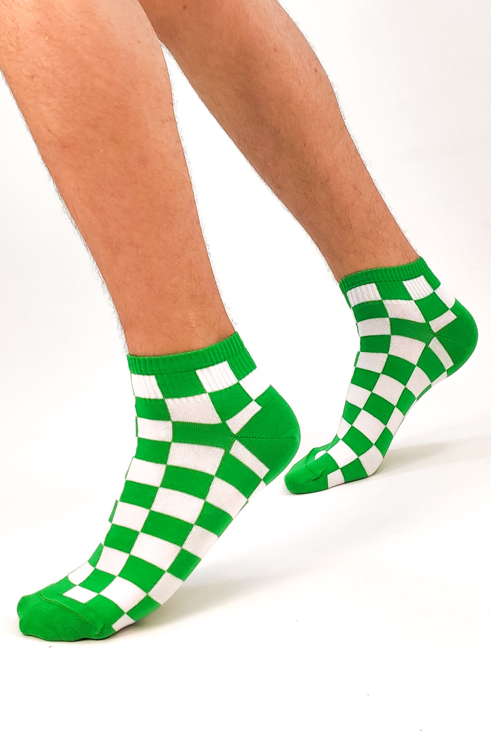 Κοντή ανδρική κάλτσα πράσινη