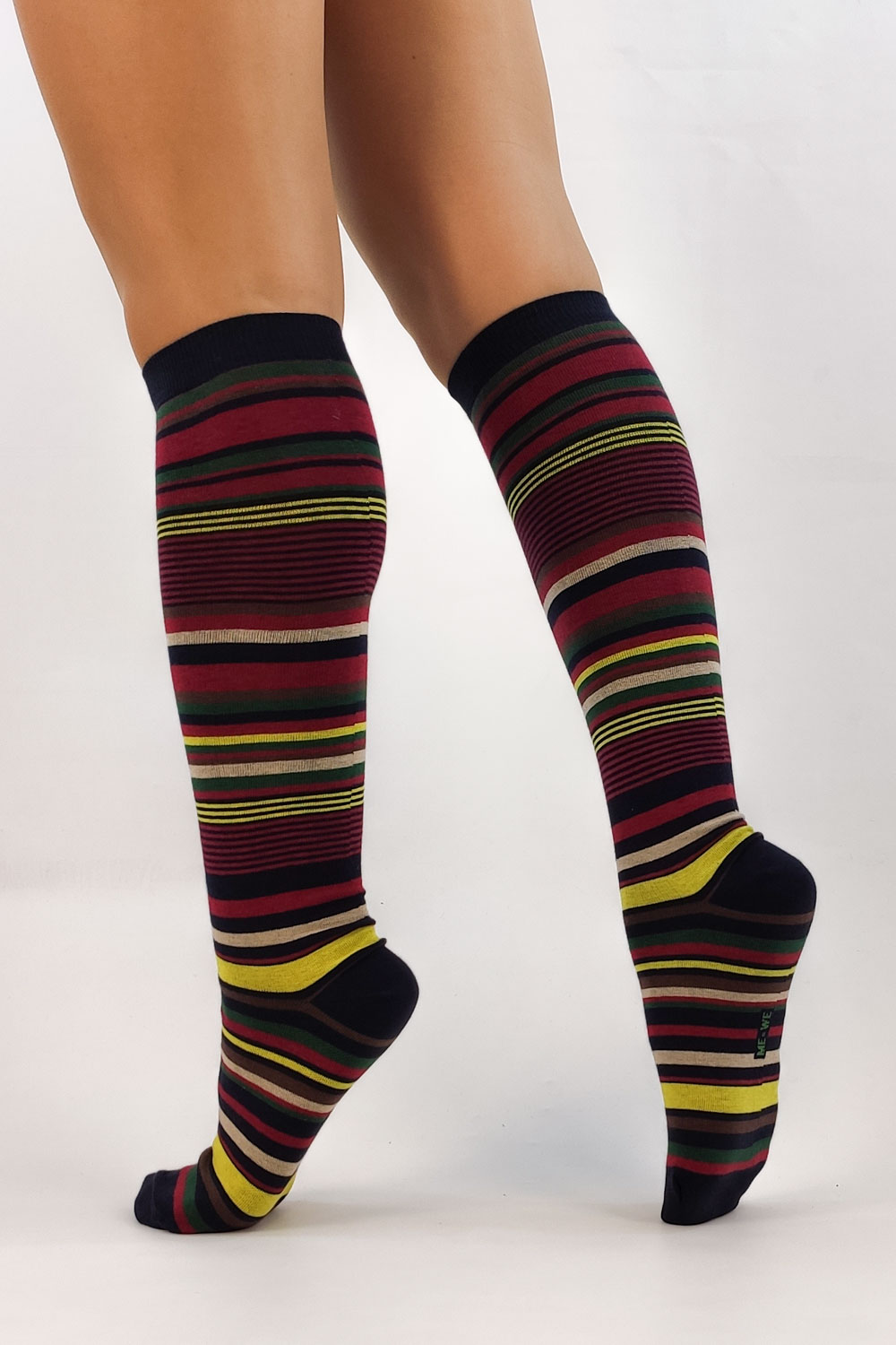Γυναικεία κάλτσα με ρίγες