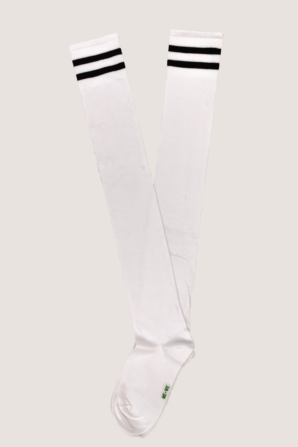 Μακριά βαμβακερή κάλτσα λευκή
